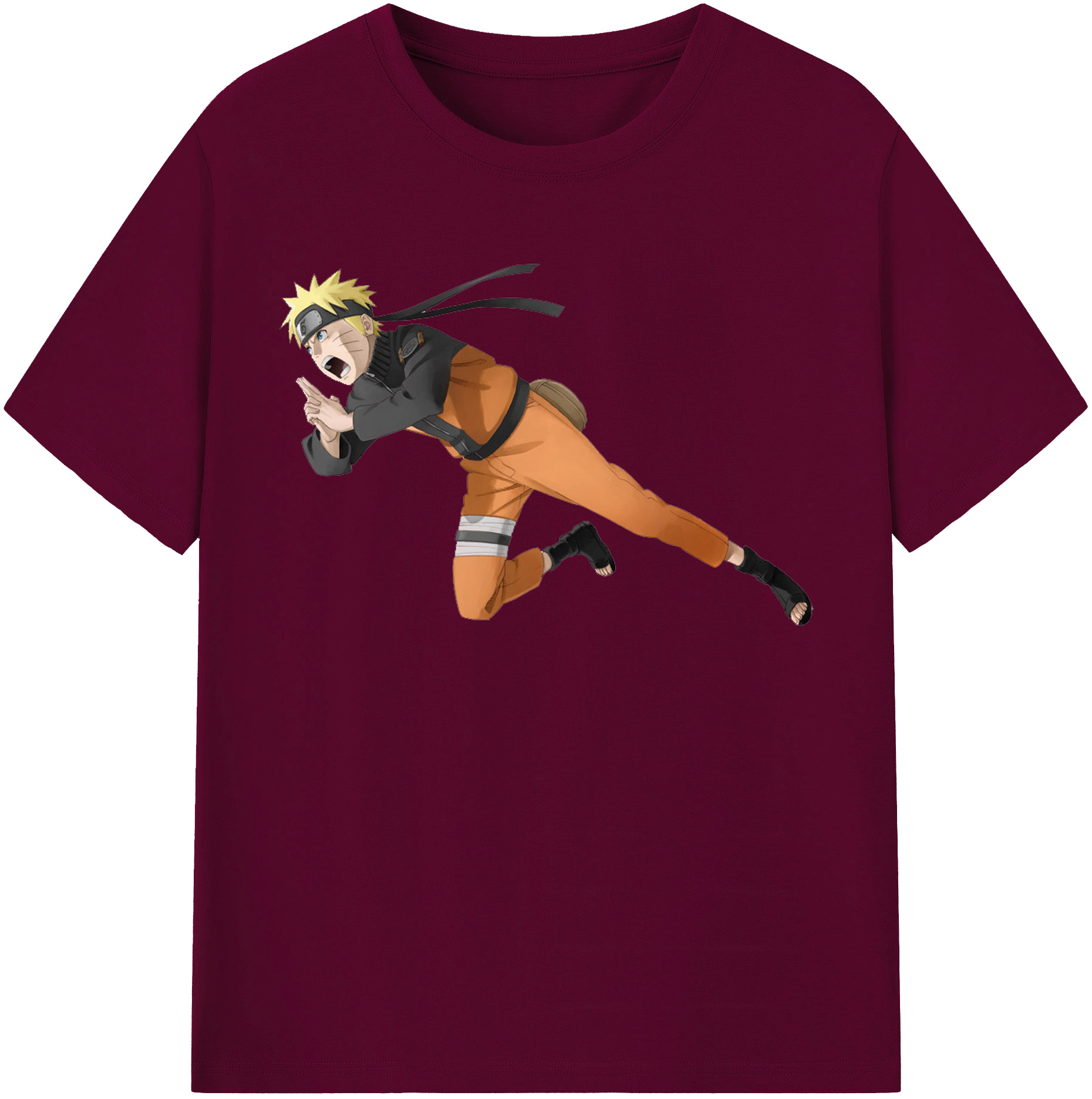 （画像用） NARUTO -ナルト- うずまき ナルト Uzumaki Naruto レディースカジュアルプリントTシャツ（綿100％）
